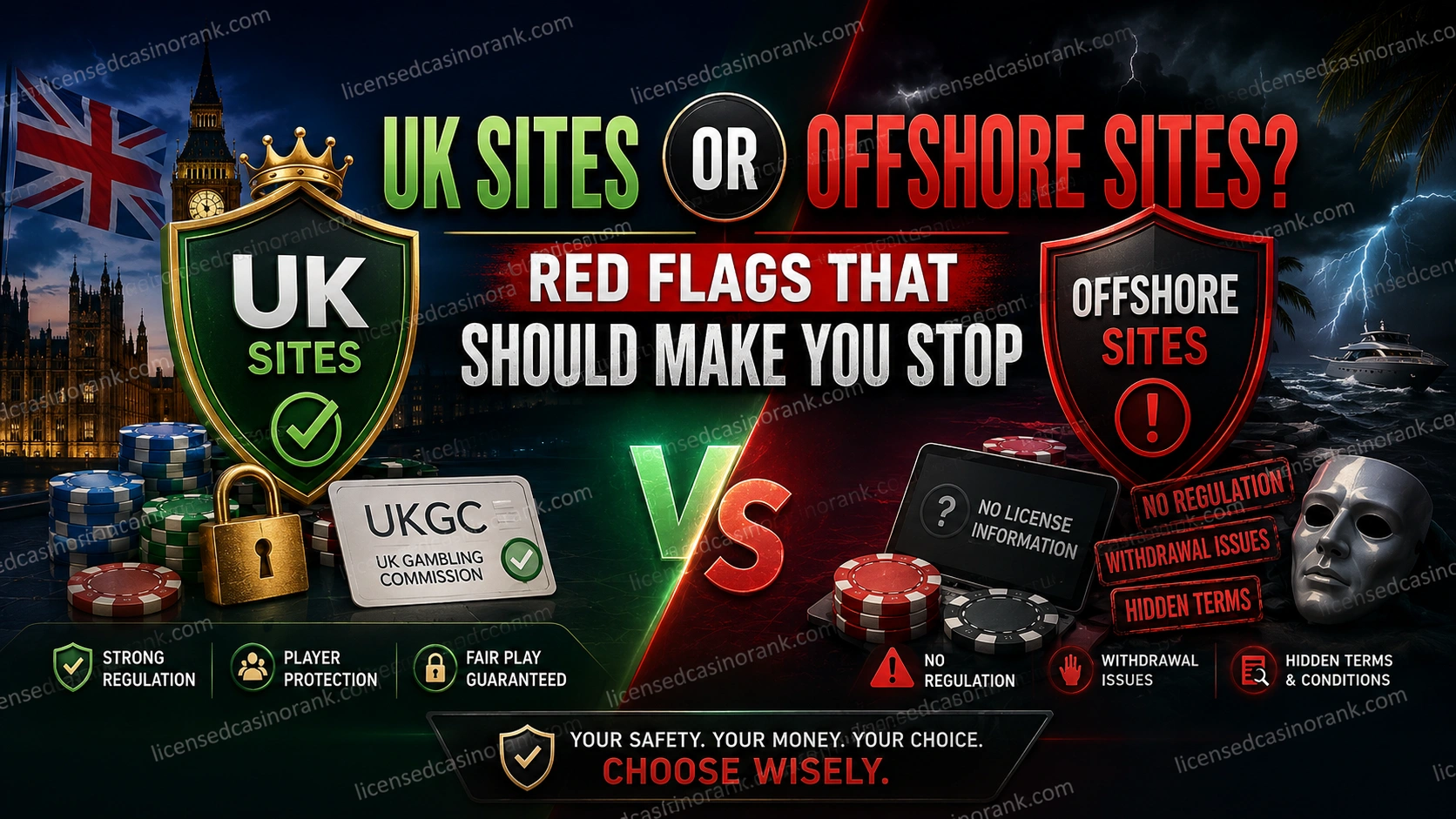 UK Sites or Offshore Sites? | Red Flags That Should Make You Stop
