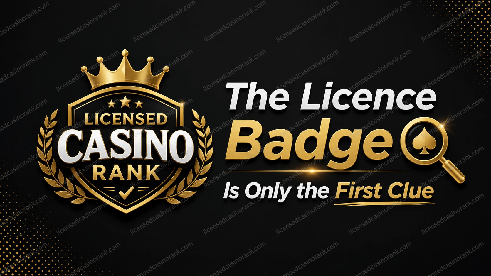 The Licence Badge Is Only the First Clue